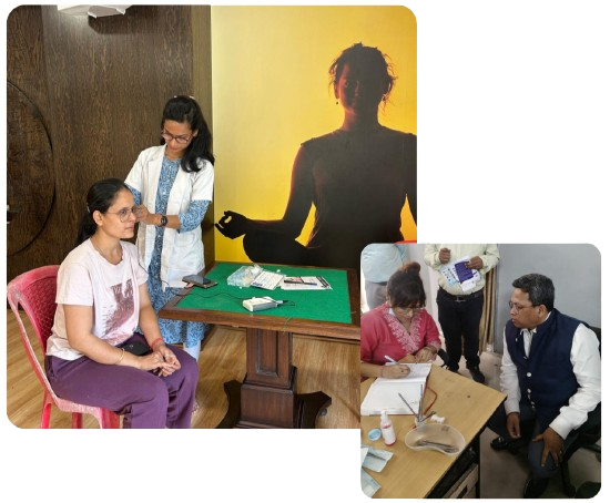 Team caring for patient